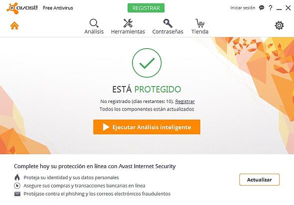 Avast Gratuito 2016 recibió una excelente calificación de AV-TEST