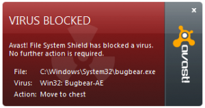 Virus notification
