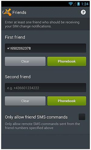 Control your smartphone with avast! Anti-Theft