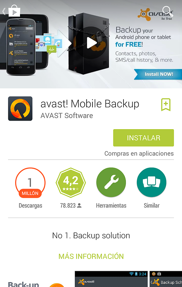ES mobile backup