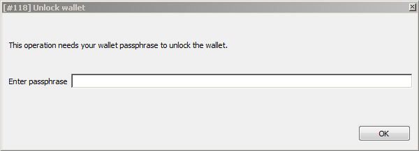 Fake QT wallet screen