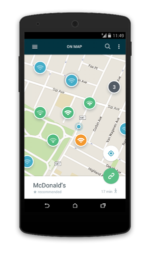 Wi-Fi FInder map