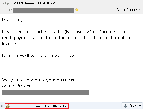infected phishing email infected phishing email