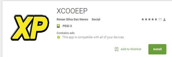 XCooeep Google Play app.png