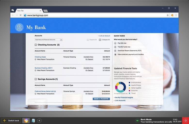 Bank Mode protects you and your cash Avast