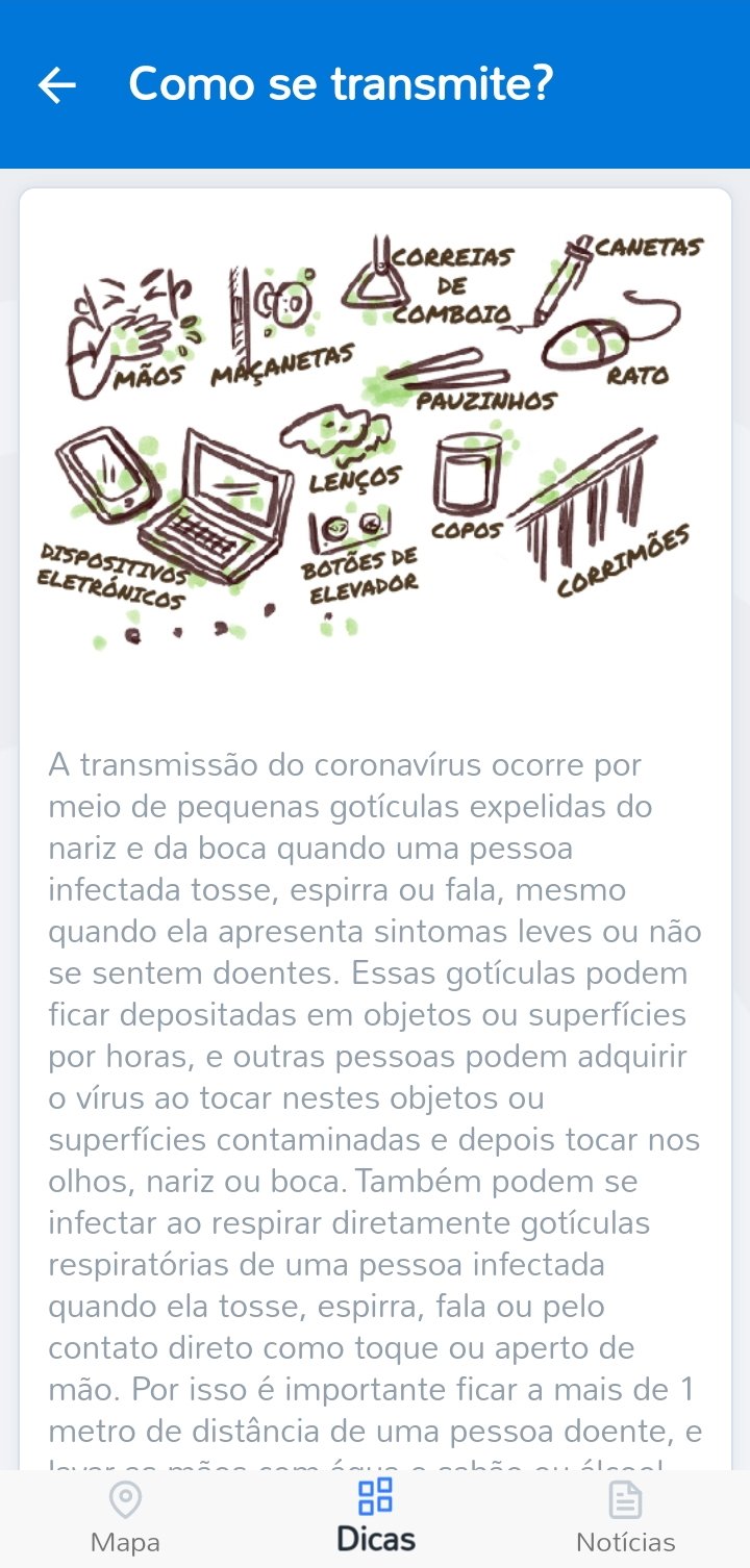 Aplicativo Coronavírus - Transmissão - Ministério da Saúde do Brasil