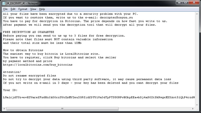 BTCware ransomware decryptor