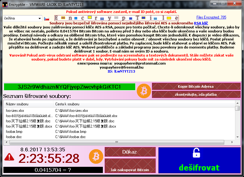 avast decryption tool file compare