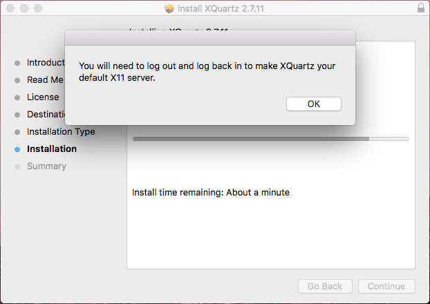 installing XQuartz Mac
