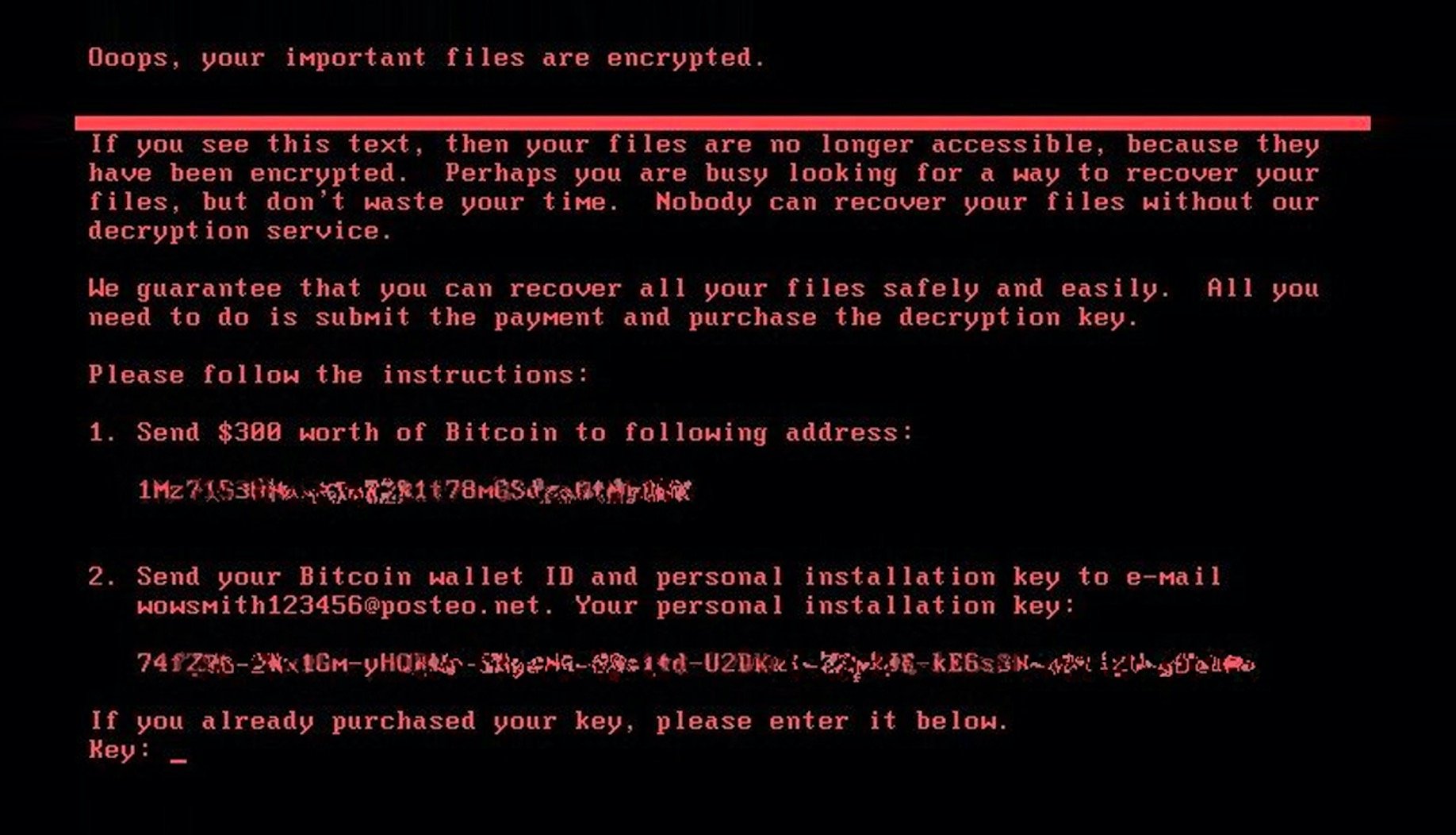 Petya ransomware atinge proporções massivas