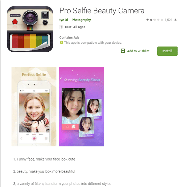 pro-selfie-beauty-app-listing