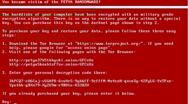 Petya lock screen Petya lock screen