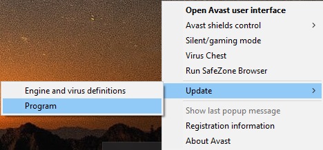 how do i update my advast antivirus professional