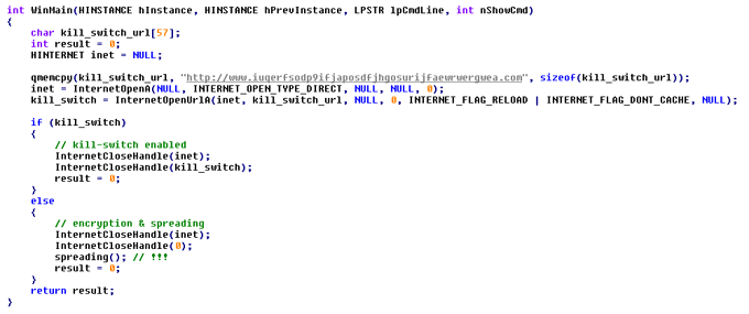 Killl switch de WannaCry Killl switch de WannaCry